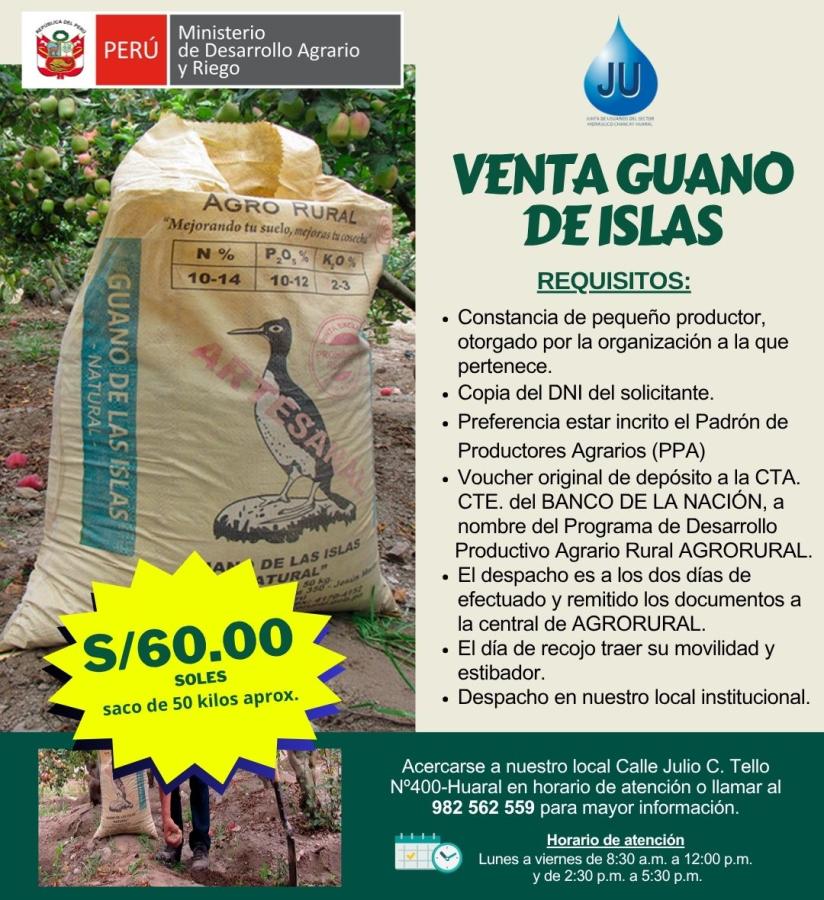 Venta de Guano de Islas